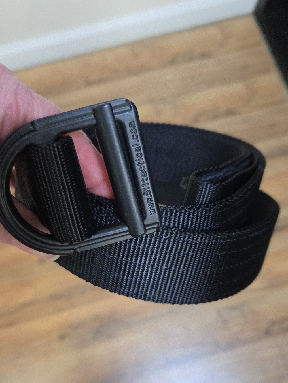5.11 Tactical Black Nylon Belt with D-Ring Buckle